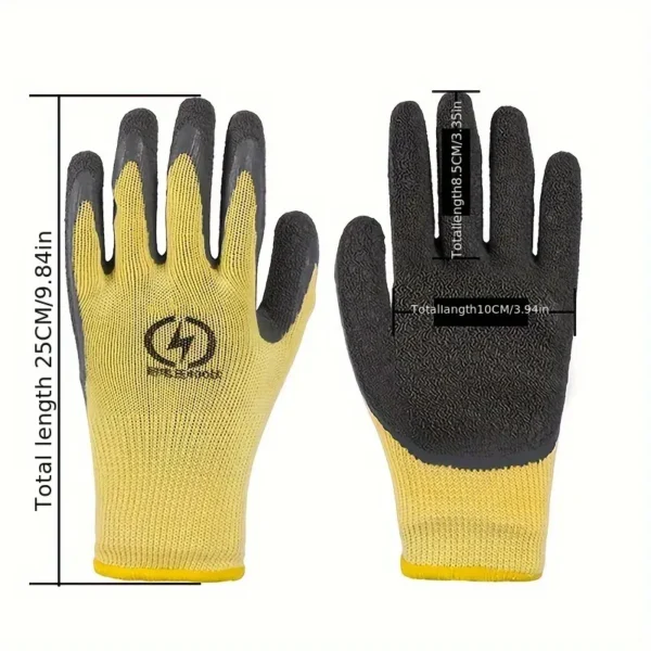 400V Insulated Rubber Gloves - Shockproof