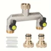 Brass 2-Way Garden Water Distributor