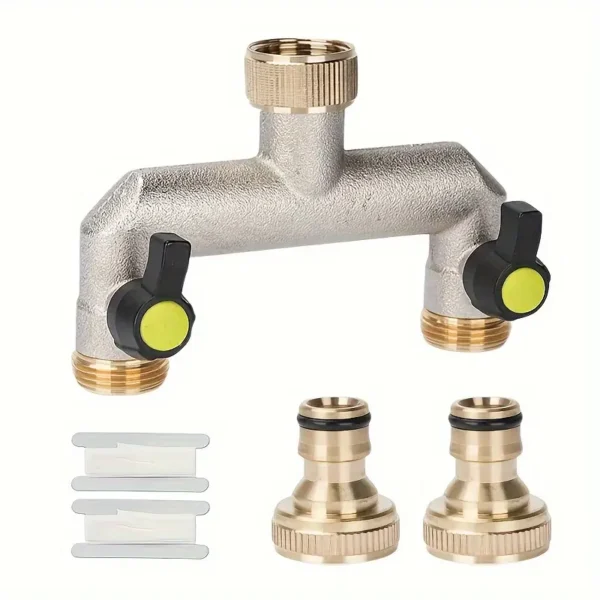 Brass 2-Way Garden Water Distributor