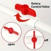 6pcs 1/2" PVC Ball Valves with T-Handles