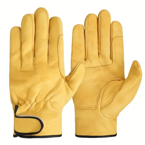 PU Leather Safety Work Gloves