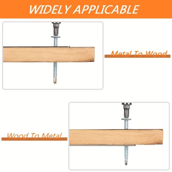 1000pcs Galvanized Self-Tapping Screws