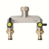 Brass 2-Way Garden Water Distributor