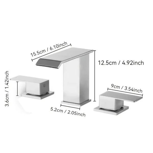 8-Inch Waterfall Bathroom Faucet