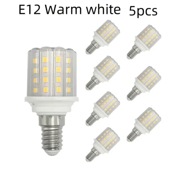 5pcs Edison 7W E12 LED Lights