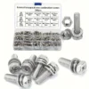 200pcs Stainless Steel Hex Screws