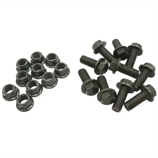 10pcs M10X25 Outer Six Corner Screws & Nuts