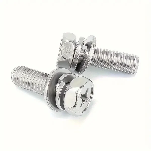 200pcs Stainless Steel Hex Screws